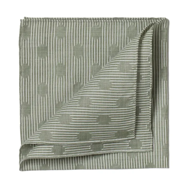 Simonnot-Godard Grun Gemustertes Einstecktuch Aus Baumwolle* Taschentücher