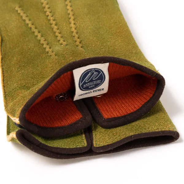 Thomas Riemer Wien Handschuhe „Belvedere" Aus Hirschleder Mit Kaschmirfutter Handgenaht* Handschuhe