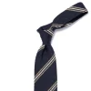 Cesare Attolini Historisches Archiv: Krawatte „Shantung Stripe" Aus Reiner Seide Handgerollt* Krawatten