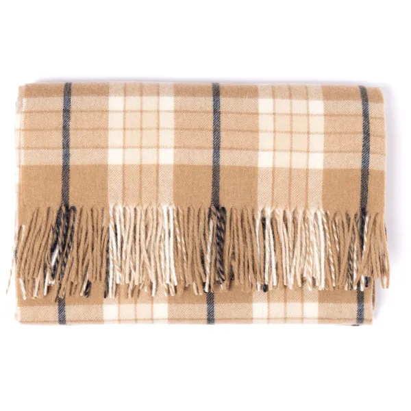 Joshua Ellis X Mj: Karierte Decke „New Home Plaid" Aus Lammwolle Und Alp* Freizeitkleidung