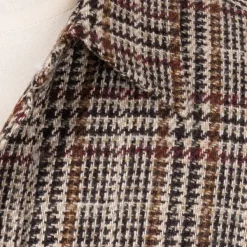 De Petrillo Karierte Sportjacke „Shirt Pocket" Aus Reiner Wolle Von Fe* Teba + Hemdjacken