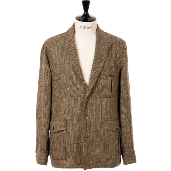 Justo Gimeno Limited Edition X Mj: Hemd-Jacke „Shooting-Teba" Aus Original Harris-T* Teba + Hemdjacken