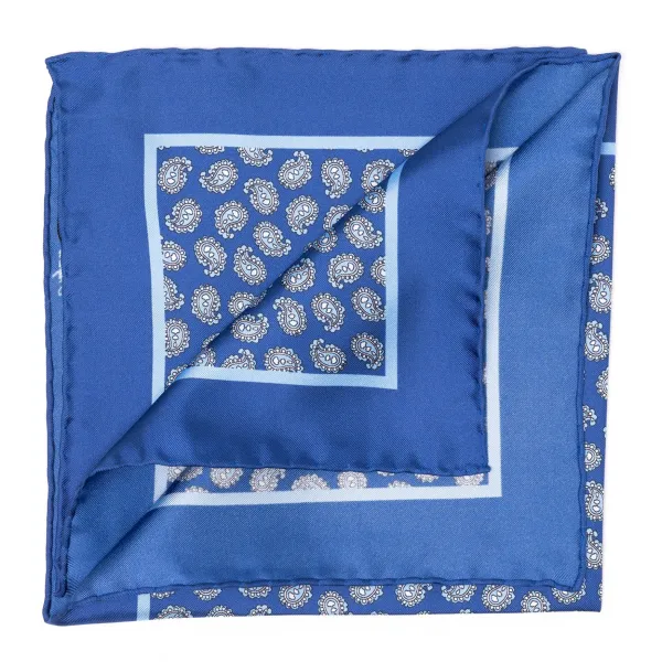 Cesare Attolini Limitierte Auflage: Einstecktuch Aus Reiner Seide „Paisley Danzante" Handroll* Taschentücher