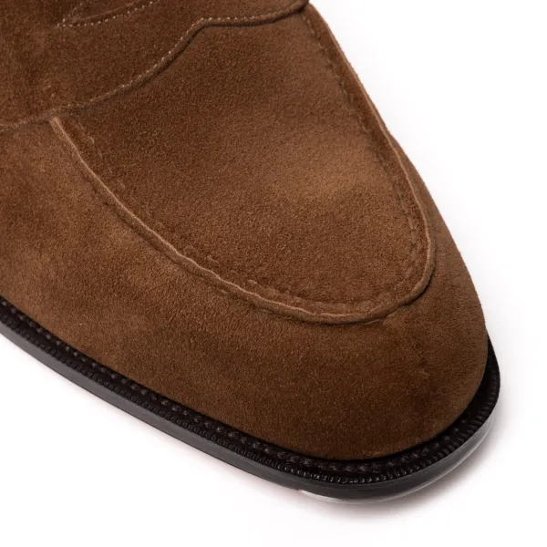 Edward Green Limitierte Auflage: Penny Loafer „Unlined Harrow" Aus Italienischem Kalbswildleder -* S