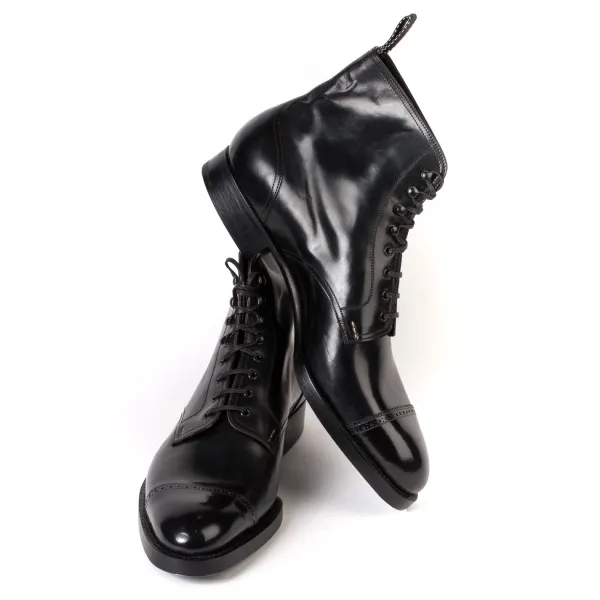 Saint Crispin's Limitierte Auflage Stiefel „Toe Cap Derby American" Aus Original Horween Shell Cordovan* Mto