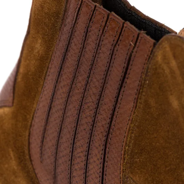 Saint Crispin's Limitierte Auflage: Stiefel „Urban Rodeo" Aus Tabakbraunem Wildleder* Mto