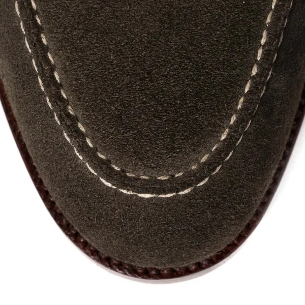 Saint Crispin's Loafer „Classic" Aus Fangofarbenem Wildleder Reine Handarbeit* S