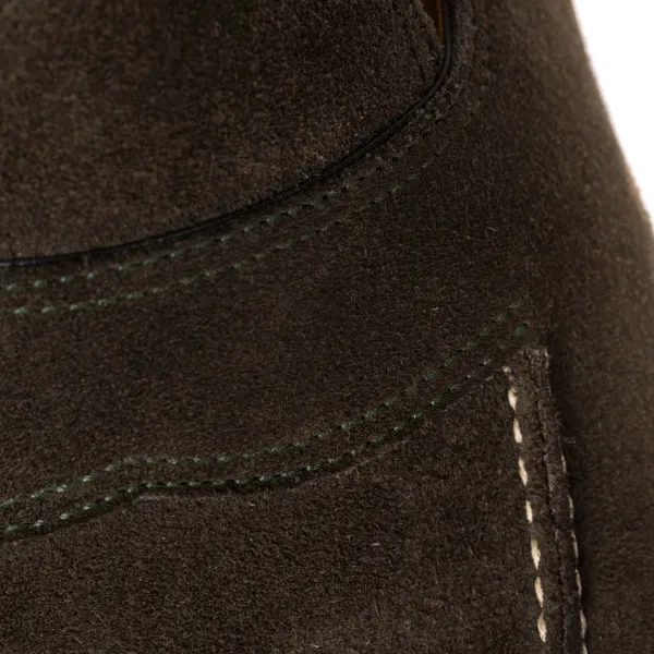 Saint Crispin's Loafer „Classic" Aus Fangofarbenem Wildleder Reine Handarbeit* S