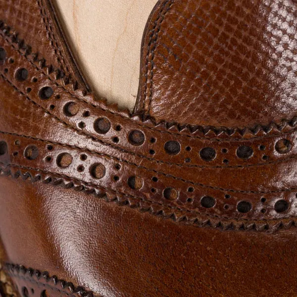 Saint Crispin's Loafer „Scotsman" Aus Mittelbraunem Kalbsleder „Russian Calf" Purel* Mto