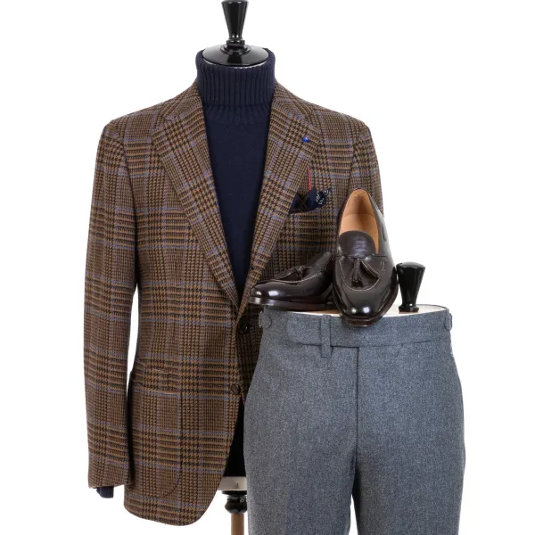 Saint Crispin's Loafer „Short Vamp Quaste" Aus Dunkelbraunem Kalbsleder Handgefarbt* Mto