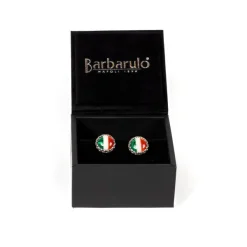 Barbarulo Napoli Manschettenknöpfe „Le Royal Italy" Aus Sterlingsilber Reine Handarbeit* Manschettenknöpfe Und Schmuck
