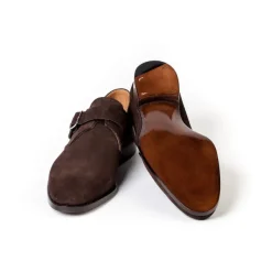 Saint Crispin's Monk Aus Dunkelbraunem Wildleder „Hunting