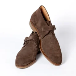 Saint Crispin's Monk-Stiefelette Aus Braunem Wildleder* Mto