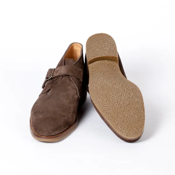Saint Crispin's Monk-Stiefelette Aus Braunem Wildleder* Mto