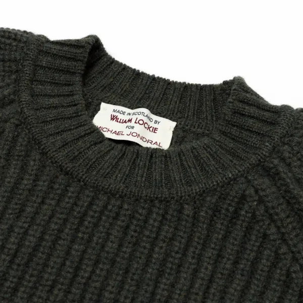 William Lockie Moosgruner Pullover Aus Reiner Lammwolle „Joss Earl" 8-Lagig* Strickwaren