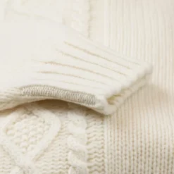 William Lockie Naturweiser Rollkragenpullover „Alain Aran-Cable