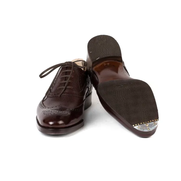 Saint Crispin's Oxford "Brogue American" Aus Genarbtem Kalbsleder - Reine Handarbeit* Mto