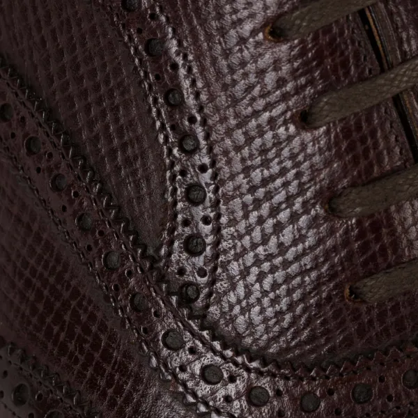 Saint Crispin's Oxford "Brogue American" Aus Genarbtem Kalbsleder - Reine Handarbeit* Mto