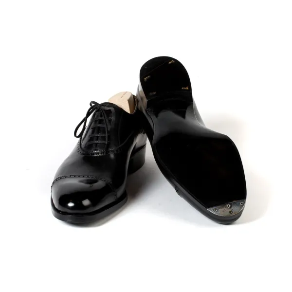 Saint Crispin's Oxford „Pedder" Aus Schwarzem Kalbsleder Reine Handarbeit* Mto