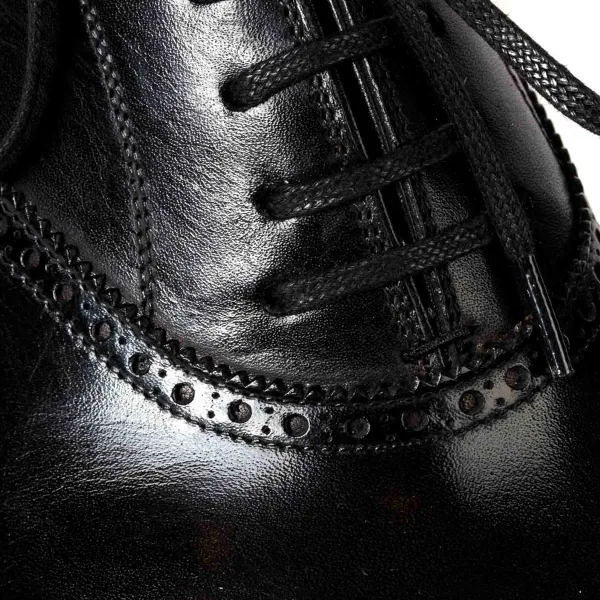 Saint Crispin's Oxford „Pedder" Aus Schwarzem Kalbsleder Reine Handarbeit* Mto