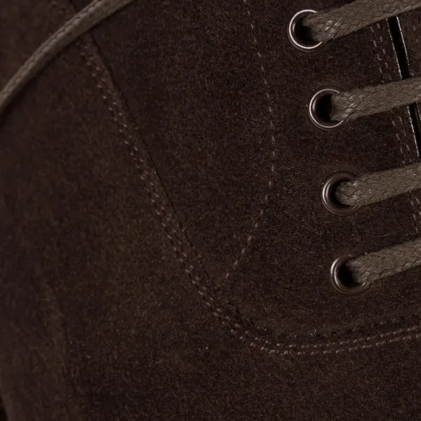 Saint Crispin's Oxford "Straight Tip" Aus Dunkelbraunem Wildleder - Reine Handarbeit* S