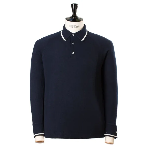 Guercilena 1944 Polopullover „Sartorial Knit-Polo" Aus Feinstem 1-Lagigem Kaschmir* Strickwaren