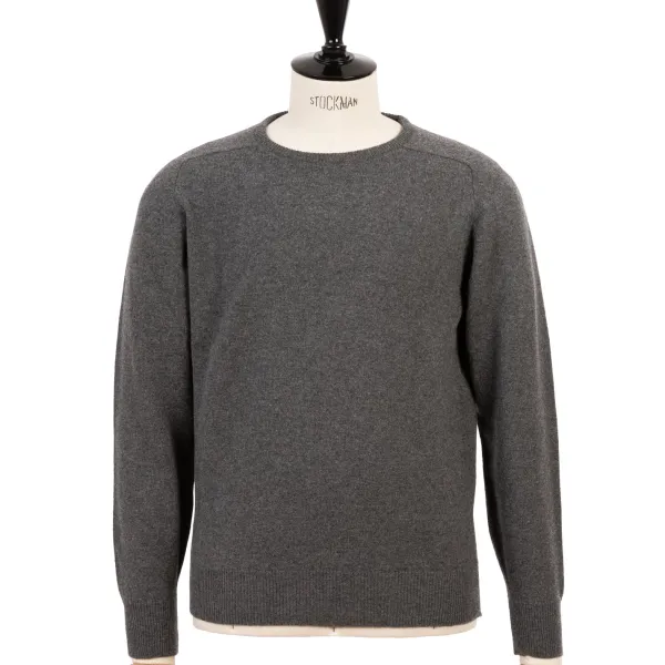 William Lockie Pullover „Leven Crew" Aus Reiner Geelong-Lammwolle 2-Lagig* Strickwaren