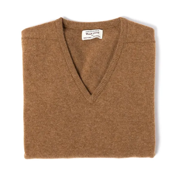 William Lockie Pullover „Leven Vee" Aus Geloong-Lammwolle 2-Lagig* Strickwaren