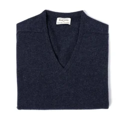 William Lockie Pullover „Leven Vee" Aus Reiner Geelong-Lambswool 2-Lagig* Strickwaren