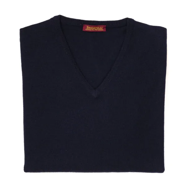 Brigatelli seit 1922 Pullover Mit V-Ausschnitt Aus Merinowolle Und Kaschmir 1-Lagige Kaschmirmischung* Strickwaren