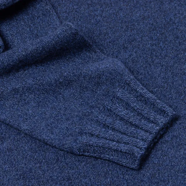 Cesare Attolini Pullover „Val Pusteria" Aus Reinem Kaschmir Duvet Melange* Strickwaren