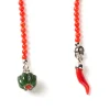 Barbarulo Napoli Reverskette „Jade & Corail Flower" Aus Lapislazuli, Koralle Und Ste* Manschettenknöpfe Und Schmuck