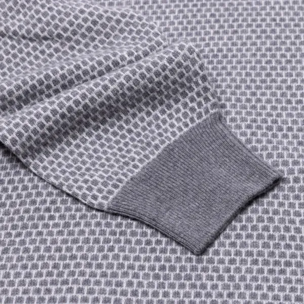Brigatelli seit 1922 Rollkragenpullover Aus Merinowolle Und Kaschmir Mit Quadratischem Jacquard 1-Lagig, Ca* Strickwaren