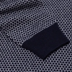 Brigatelli seit 1922 Rollkragenpullover Aus Merinowolle Und Kaschmir Mit Quadratischem Jacquard 1-Lagig, Ca* Strickwaren
