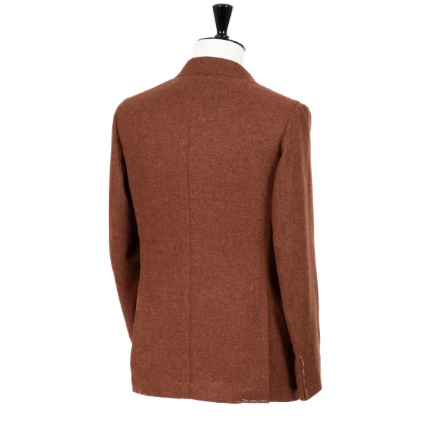 De Petrillo Rostbraune Jacke „Il Cacciatore" Aus Wolle Und Kaschmir Handgefertigt* Anzugjacke