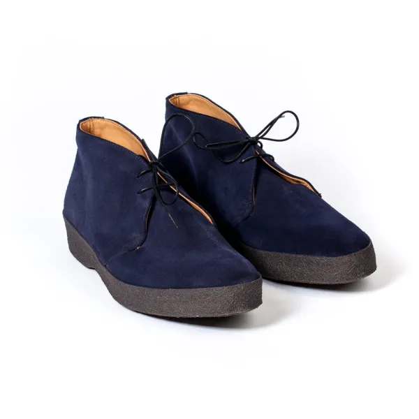 Sanders X Mj: Blauer High-Top-Stiefel „Steve Mcqueen"* S