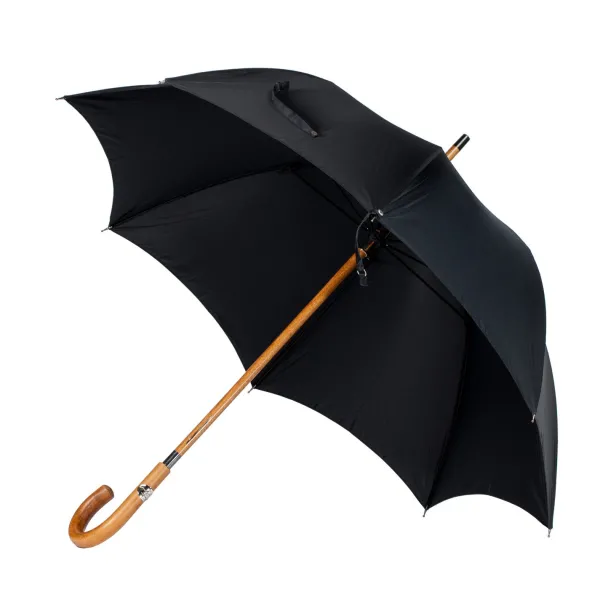 Maglia Schwarzer Regenschirm „Traveller" Mit Holzgriff* Regenschirme
