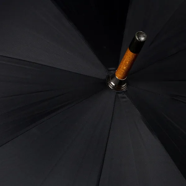 Maglia Schwarzer Regenschirm „Traveller" Mit Holzgriff* Regenschirme