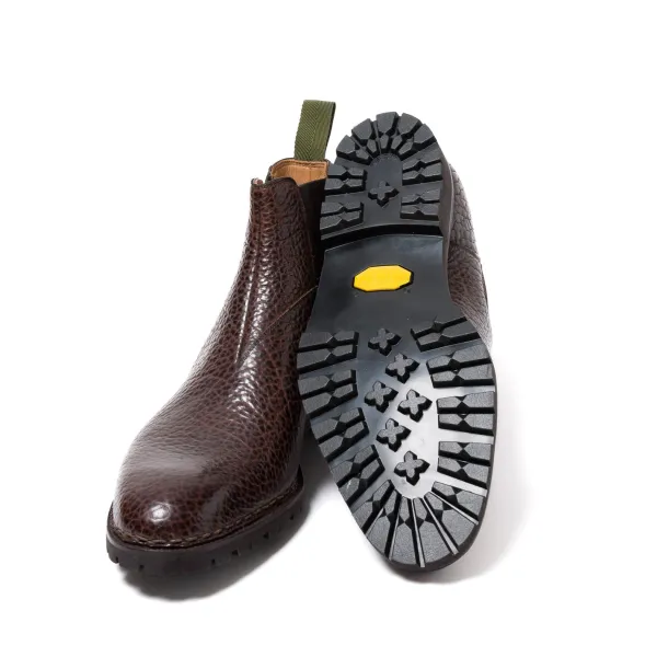 Saint Crispin's Sportlicher Chelsea-Stiefel Aus Dunkelbraunem Bisonleder - Enti* Mto