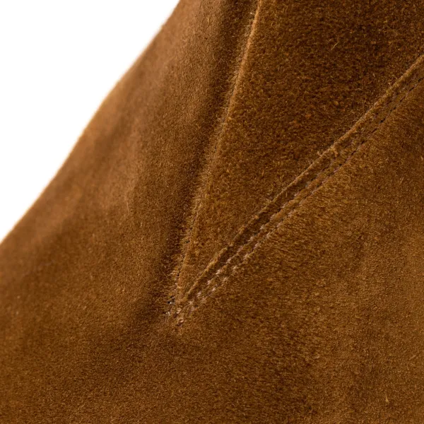 Saint Crispin's Stiefel „Winter Chelsea" Aus Dunkelbraunem Wildleder Reine Handarbeit* Mto