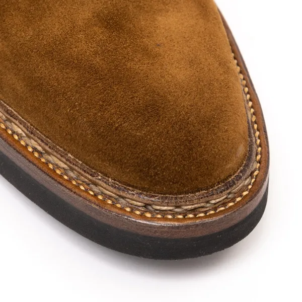 Saint Crispin's Stiefel „Winter Chelsea" Aus Dunkelbraunem Wildleder Reine Handarbeit* Mto