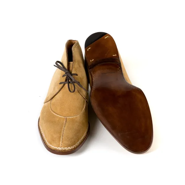 Saint Crispin's Stiefeletten „French Norvegian" Aus Hellbraunem Kudu-Antilopen-Vollnarbenleder* Mto