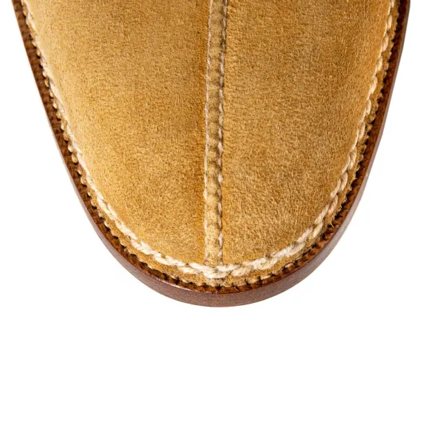 Saint Crispin's Stiefeletten „French Norvegian" Aus Hellbraunem Kudu-Antilopen-Vollnarbenleder* Mto