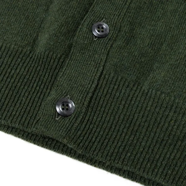 William Lockie Strickjacke „Leven Cardigan" Aus Geelong-Lammwolle 2-Lagig* Strickwaren