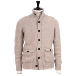 William Lockie Strickjacke „Lomond Knit-Bomber" Aus 4-Lagiger Geelong-Lammwolle* Strickwaren