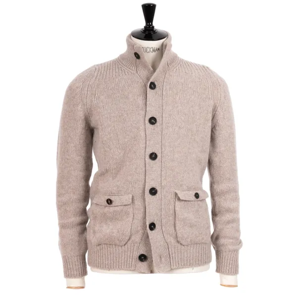 William Lockie Strickjacke „Lomond Knit-Bomber" Aus 4-Lagiger Geelong-Lammwolle* Strickwaren