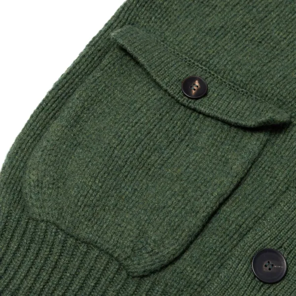 William Lockie Strickjacke „Lomond Knit-Bomber" Aus 4-Lagiger Geelong-Lammwolle* Strickwaren