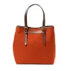 Felisi Tasche Aus Baumwoll-Canvas Und Sattelleder „New Office Tote" Handgefertigt* Taschen