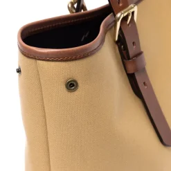 Felisi Tasche Aus Baumwoll-Canvas Und Sattelleder „New Office Tote