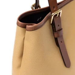 Felisi Tasche Aus Baumwoll-Canvas Und Sattelleder „New Office Tote